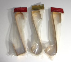 Lot Of 3 Gold-Tone Wreath Hangers - New In Packaging