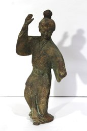 Antique Asian Iron Figurine - Warrior/Dancer Pose