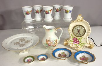 Vintage European Porcelain Lot  Limoges, Bavaria, & More  Decorative Collectibles