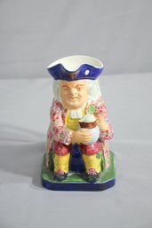 Antique Copeland Spode Toby Jug Red Floral Coat