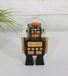 Donkey Products The Robot Summer Globe  Gold Glitter Snow Globe  5' Tall