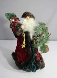Vintage Santa Claus Christmas Tree Topper - Handcrafted Details