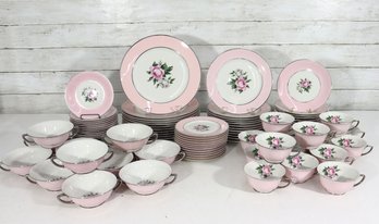 Vintage Countess Margaret Rose Pink Fine China  Partial Set  Floral Pattern