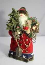 16' Patriotic Santa Claus Christmas Tree Topper - Americana Design