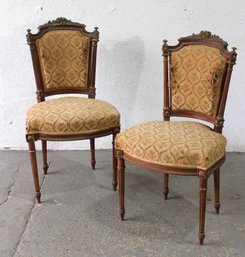 Pair Antique French Side Chairs