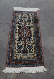 Handwoven Vintage Caucasian Rug - 49' X 21.5' - Authentic Tribal Design