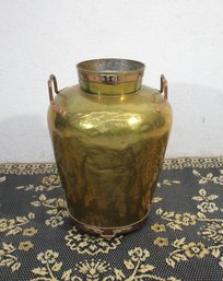 Vintage Brass & Copper Dairy Milk Jug (Lid Missing)