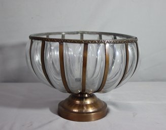 Hand-Blown Bubble Glass Center Piece