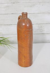 Antique German Stoneware Selters Bottle  Clay Mineral Water Bottle  12'