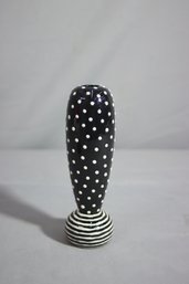 Vintage 1980s  Memphis-Milano Postmodern Art Pottery Bud Vase Michael Duvall Signed