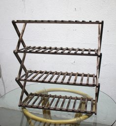 Wooden Folding Shoe Rack