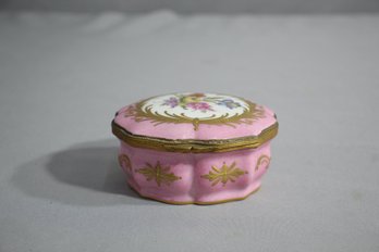 Vintage Porcelain Pink Roseate Charm Box