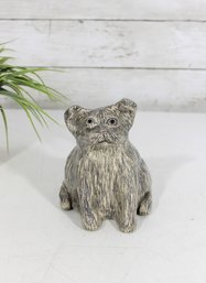 Signed F. Morse Pottery Cat Figurine  Handcrafted Studio Art  5.5'