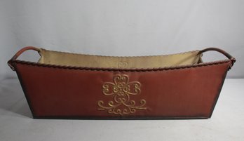 Decorative Metal Container- Bronze Color.