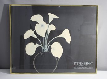 Steven Kenny 'Spring 1980' Limited Edition Floral Print In Gold Frame
