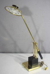 Vintage Brass Adjustable Desk Lamp  Art Deco / Mid-Century Modern