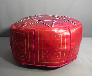 Handmade Moroccan Leather Pouf