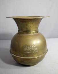 Historic Union Pacific Railroad Brass Spittoon
