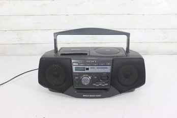 Sony Mega Bass Portable CD Cassette AM/FM Radio Boombox Stereo  Tested Working