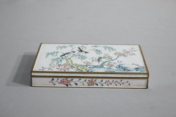 Vintage Chinese Enamel Divided Box