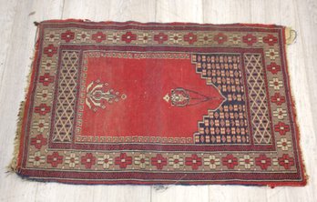 36.5' X  24.5' Handmade Vintage Prayer Turkish Konya Rug