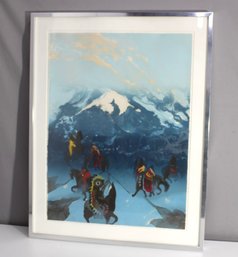 Earl Biss Signed Lithograph, 'Rising To The Call Of Fog II, The Morning'