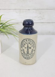 Antique North & Randall Brewery Stoneware Bottle Aylesbury  6.5' Tall-Ginger Beer