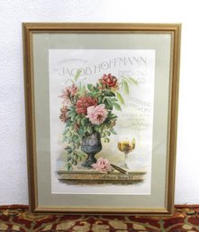 Jacob Hoffmann Brewing Co. Advertising Print - Vintage Framed Artwork