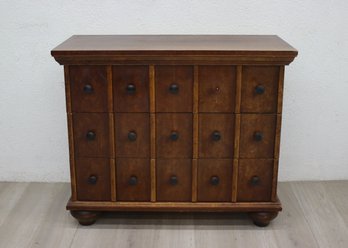 Vintage Faux Burl 3 Drawer Dresser Chest