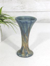 Peters & Reed Landsun Pottery Vase  Arts & Crafts Era 1920s  Matte Blue Green Glaze  6.5'
