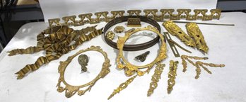 Assorted Lot Of Brass Hardware