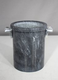 Mid-Century Modern George Briard Ice Bucket  Carved Stone With Metal Handles