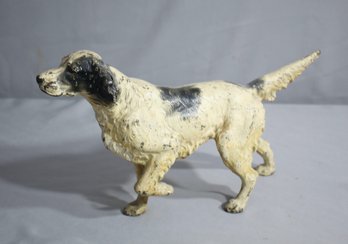 Vintage 1930s Cast Iron English Setter Dog Doorstop