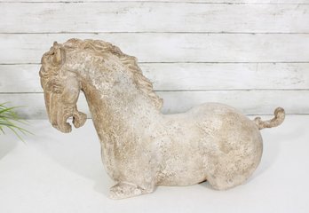 Large Vintage Horse Sculpture Statue  Rustic Look  20' Long X 12' Tall