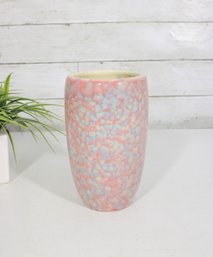 Vintage Royal Haeger Vase  Pink Blue Mottled Glaze Mid Century Modern  7.5'