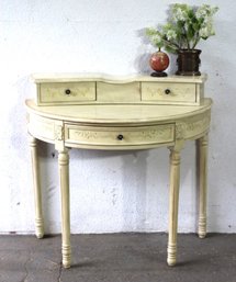 Painted Half Moon Console / Vanily