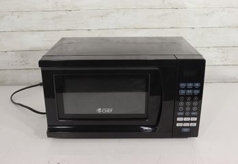 Commercial Chef Countertop Microwave  Black  Works  10.5 H X 17.5 W X 12 D