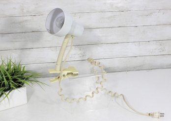 Vintage Clip-On Desk / Utility Lamp  Flexible Gooseneck  Tested & Working