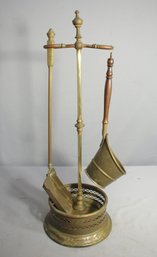 Vintage Brass & Copper Fire Tool