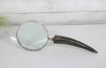 Vintage Handheld Magnifying Glass 13 Horn Handle Desk Library Decor