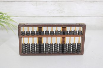 Vintage Wooden Abacus  Counting Frame  Primitive Educational Decor  4.5' X 9'