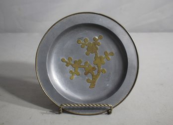 Chinoiserie Cherry Blossom Mixed Metal Catchall Plate