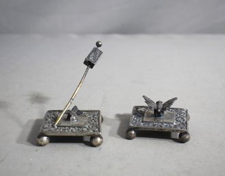 Antique Cast Iron Insect-Themed Desktop Set