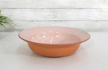 Vintage Florence & Co. USA Pink Mixing Bowl  12.5' Round X 3.5' High