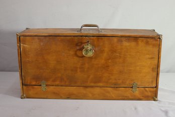 Antique 5 Drawer Locking  Jewelry Chest