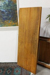 Solid Butcher Block Tabletop  Needs Cleaning And Restoration