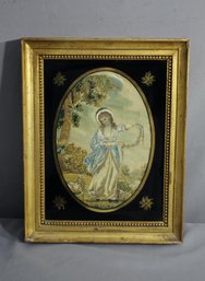 Vintage Oval Embroidery In Quality Frame