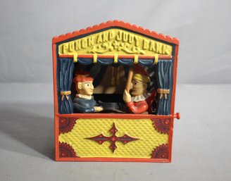 Nostalgic Punch And Judy Mechanical Bank - A Theatrical Treasure