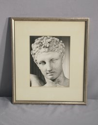 Framed Vintage Photographic Portrait Of Emperor Hadrian (taken From Statuary)