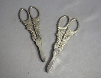 Vintage Royal Berkley Silver Plate Grape Shears Scissors